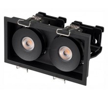 Встраиваемый светильник Arlight CL-SIMPLE-S148x80-2x9W Day4000 (BK, 45 deg) 026877