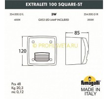 Встраиваемый светильник Fumagalli Leti 3S4.000.000.AYG1L