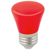 Лампа светодиодная Volpe Décor Color E27 1Вт K LED-D45-1W/RED/E27/FR/С BELL