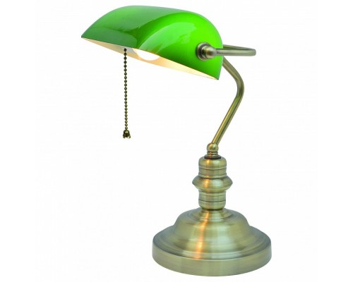 Настольная лампа офисная Arte Lamp Banker A2492LT-1AB