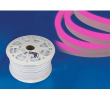 Лента светодиодная Uniel ULS-N21-2835 ULS-N21-2835-120LED/m-8mm-IP67-220V-8W/m-50M-PINK бобина