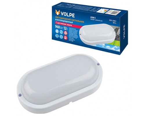 Накладной светильник Volpe ULW-Q2 ULW-Q215 12W/6500K SENSOR IP65 WHITE