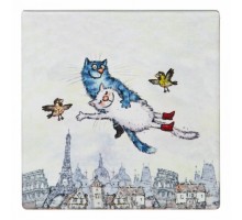 Подставка под горячее (10x10 см) Blue cats 229-542