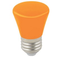 Лампа светодиодная Volpe Décor Color E27 1Вт K LED-D45-1W/ORANGE/E27/FR/С BELL