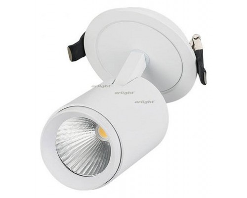 Встраиваемый светильник на штанге Arlight LGD-LUMOS-R62-9W Warm3000 (WH, 25 deg) 024286