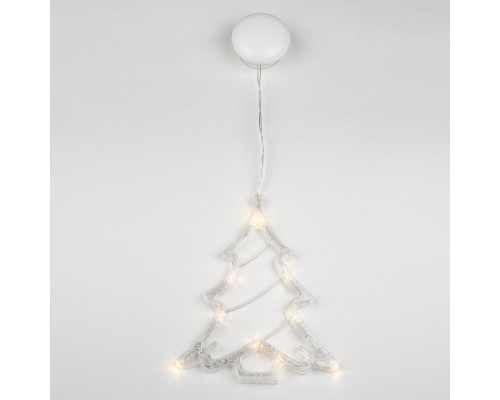 Ель световая Uniel Ёлочка ULD-H1620-010/STA/3AAA WARM WHITE IP20 XMAS TREE