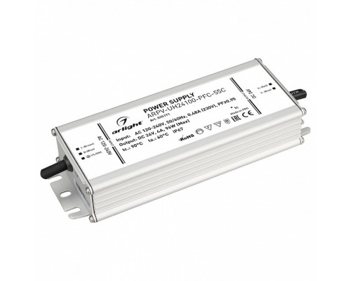 Блок питания Arlight  ARPV-UH24100-PFC-55C (24V, 4.2A, 100W)