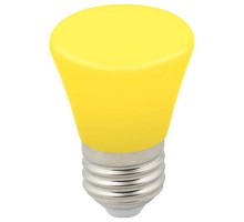 Лампа светодиодная Volpe Décor Color E27 1Вт K LED-D45-1W/YELLOW/E27/FR/С BELL