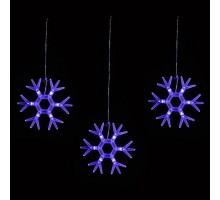 Снежинки световые Uniel  ULD-E1503-036/DTA BLUE IP20 SNOWFLAKES-1