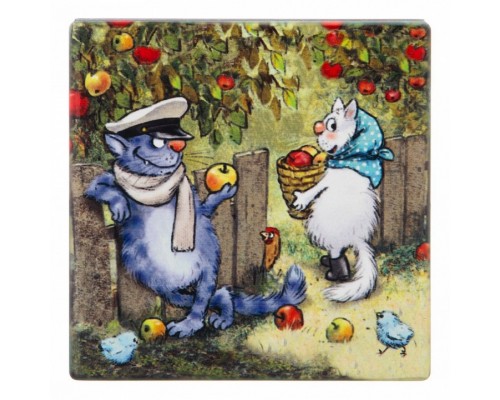 Подставка под горячее (10x10 см) Blue cats 229-544