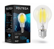 Лампа светодиодная Voltega Crystal E27 10Вт 4000K VG10-А1E27cold10W-F