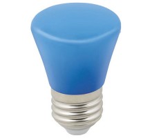 Лампа светодиодная Volpe Décor Color E27 1Вт K LED-D45-1W/BLUE/E27/FR/С BELL